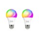 Pachet 2x Bec LED Nous P3 Smart WiFi RGB Bulb A60, 9W, 810 lm, E27 - 1