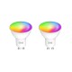Pachet 2x Bec LED Nous P8 Smart WIFI Bulb RGB GU10, 4.5W, 350 lm - 1