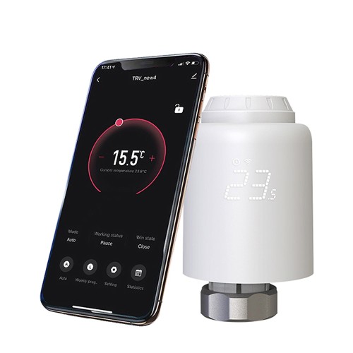 Cap robinet termostat pentru calorifer / radiator smart Tellur RVSH1, compatibil Smart Life / Tuya - 4