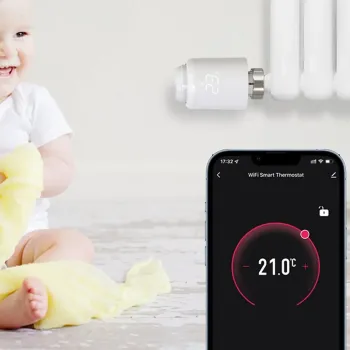 Cap robinet termostatic pentru calorifer / radiator Avatto TRV07 Smart Thermostat Radiator Valve, Zigbee 3.0, compatibil Tuya Av