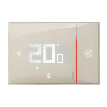 Termostat încastrabil smart Bticino Smarther with Netatmo - sand, pentru centrală pe gaz, încălzire în părdoseală Bticino - 1