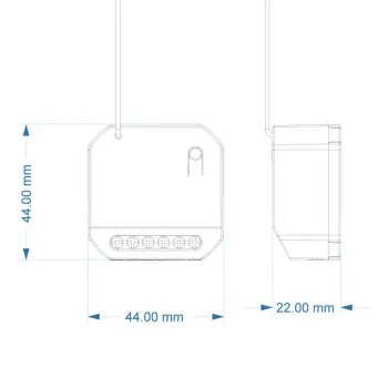 Controller Kinetic Energy, 1 canal on/off + dimmer (variator), 1.5A, WiFi+RF433, compatibil Tuya Kinetic Energy - 1