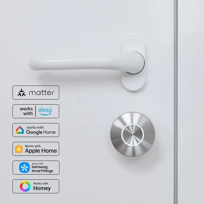 Nuki Home Set Pro - Încuietoare inteligentă Nuki Smart Lock Pro 5th Gen., Bluetooth 5.0, Wi-Fi, Matter over Thread + Keypad 2.0 