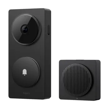 Sonerie inteligentă / Video Interfon wireless Aqara Doorbell Camera Hub G410 Select, Black, Hub ZigBee, Thread Border Router Aqa