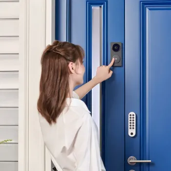 Sonerie inteligentă / Video Interfon wireless Aqara Doorbell Camera Hub G410 Select, White, Hub ZigBee, Thread Border Router Aqa