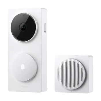 Sonerie inteligentă / Video Interfon wireless Aqara Doorbell Camera Hub G410 Select, White, Hub ZigBee, Thread Border Router Aqa