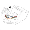 Shelly Wall Display Stand suport birou, alb