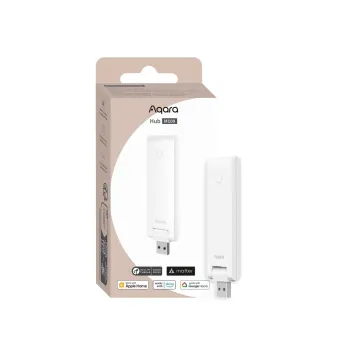 Gateway Aqara M100 HUB (HM-G02D) USB-A EU, ZigBee 3.0, Thread, Compatibil HomeKit, Google Home, versiunea Europeană Aqara - 1