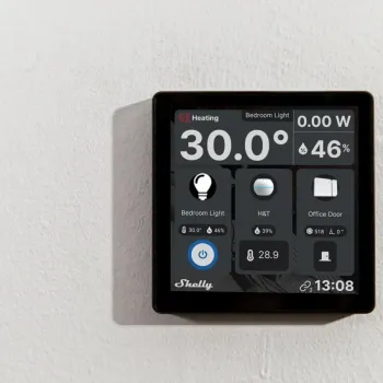 Shelly Wall Display – panou smart cu ecran 4"