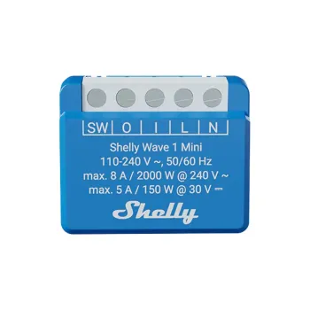 Shelly Wave 1 Mini LR Releu Smart Z-Wave 8A 1 km
