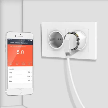 Priza inteligenta wireless Gosund SP111, WiFi, 15A, protectie copii, monitorizare consum, compatibila Smart Life / Tuya Gosund -